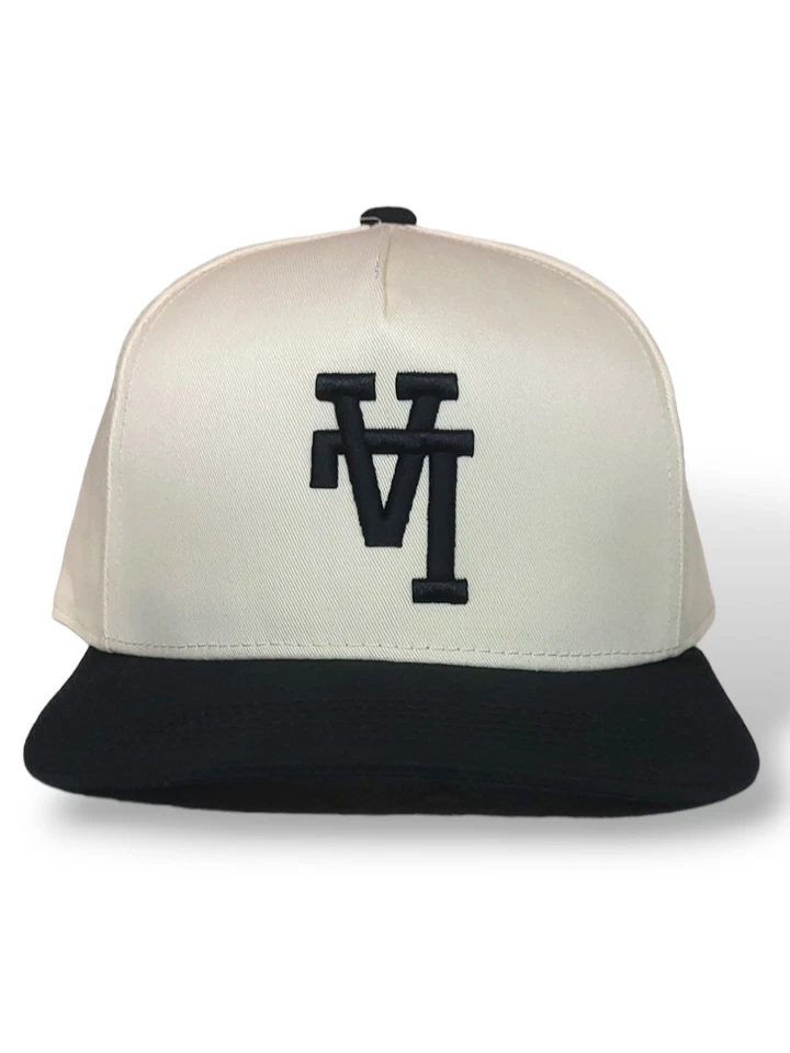 Мужская бейсболка Upside Down LA Los Angeles кремовая черная - Изображение 1 из 3