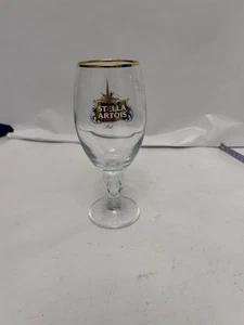 Stella Artois Chalice glear glass with gold star fair condition - Picture 1 of 6