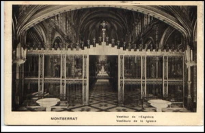 Tarjeta Postal Spanien ~1930 MONTSERRAT Iglesia Kirche - Picture 1 of 1