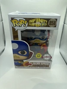 NEW Soldier Supreme #858 Infinity Warps Marvel Glow In The Dark Funko Pop Vinyl - Picture 1 of 5