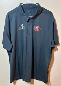 Nike NFL 49ers Poloshirt Herren XXL grau San Francisco Super Bowl LVIII - Bild 1 von 4