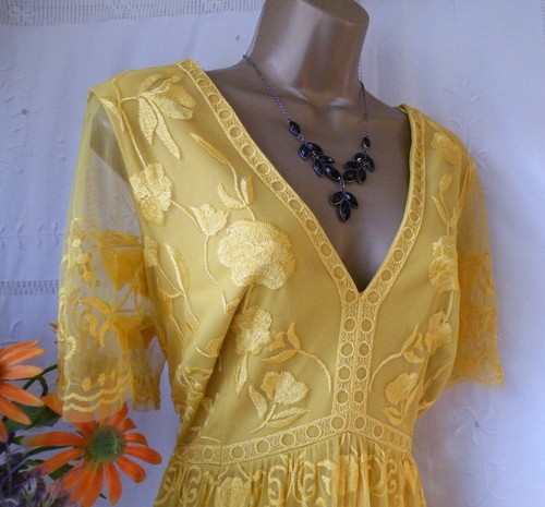 VALENTINO ? ****MONSOON ABITO USATOntina "VALENT YELLOW TAGLIA?