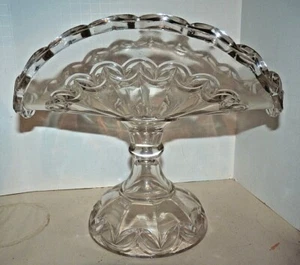 U.S. Glass Banana Stand No. 15024 Double Arch Antique 1893 Double Crescent EAPG - Picture 1 of 8