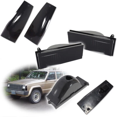 Smoke Corner Signal Lights & Side Markers For Jeep Cherokee 84-96 Wagoneer 84-85 - Image 1 of 4