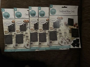 5 X Amscon Foodie Finds 4 Pcs Chalkboard Menu Cards Customize 6.8”x8.8” - Picture 1 of 9