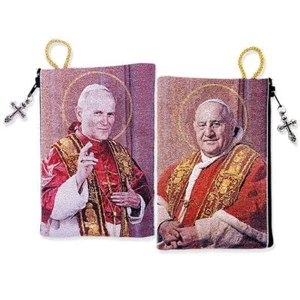 St John XXIII & St John Paul II A Tapestry Pouch Commemorating the Canonization - Picture 1 of 1