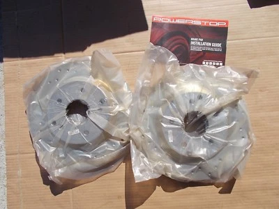 NEW PowerStop K1528  Rear Rotor Set 1-Click Brake Kit   *FREE SHIPPING* - Image 1 of 4