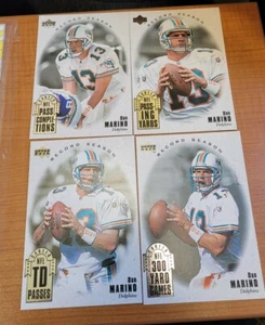 1996 Upper Deck Authenticated Dan Marino Silver Collection Jumbo Card Set /10000 - Picture 1 of 3