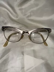 Montatura occhiali da vista vintage anni 50 ARTCRAFT donna 12K GF gatto bordo ritaglio USA - Foto 1 di 13
