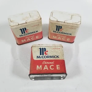 Set di 3 spezie McCormick in latta Mazza macinata 1 1/8 oz formato Baltimora MD e San F CA - Foto 1 di 7