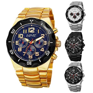 Herren August Steiner AS8161 Quarz Multifunktion Edelstahl Armbanduhr - Bild 1 von 4