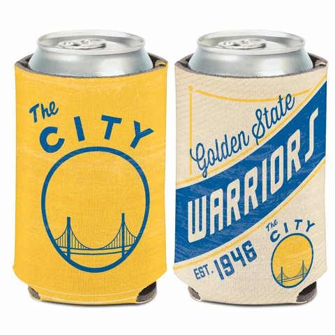 GOLDEN STATE WARRIORS HARDWOOD CLASSIC CAN BOTTLE COOZIE COOLER HOLDER NBA Cover
