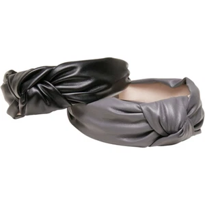 Urban Classics Alice Band Imitation Leather Knot 2-Pack Hair Ornament - Imagen 1 de 6