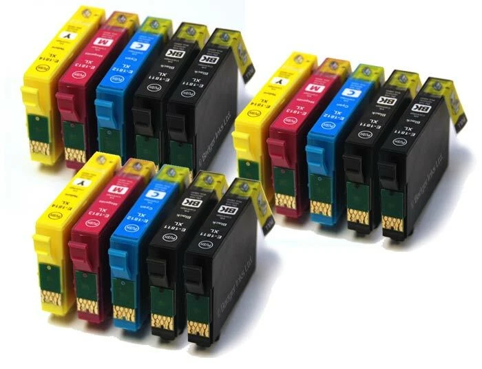 E-T1636 3 Sets + 3 Extra Black Compatible 16XL Ink Cartridges (non-OEM) - Image 1 of 1