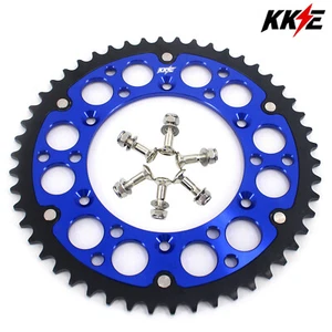 KKE 51T Rear Sprocket For Yamaha YZ125 YZ250 YZ250F YZ450F WR250F WR450F Blue - Picture 1 of 9