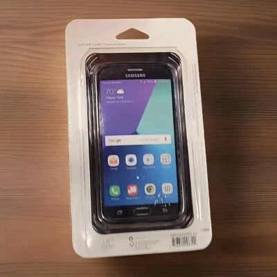 Funda Silicona Mate Verizon para Samsung Galaxy J3 Eclipse - Negra Foto 1 de 2