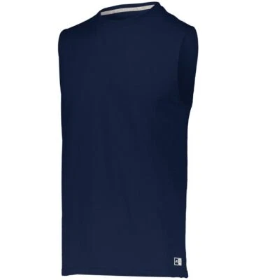Camiseta sin mangas Russell Athletic 64MTTM para hombre cuello redondo esencial músculo Foto 1 de 2