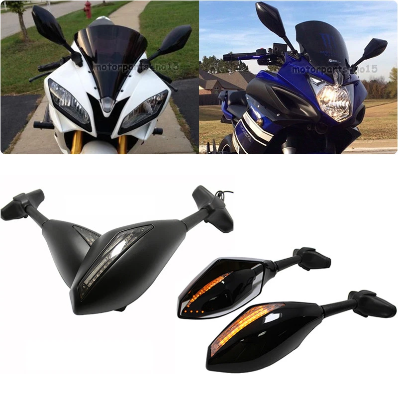 ESPEJOS INTERMITENTES LED MOTO YAMAHA FZ6R YZF R6 R6S 600 FZR600 1000 Foto 1 de 4