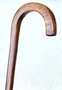 Handcrafted Wooden Walking Cane Stick – Classic Curved Handle - Picture 1 of 5