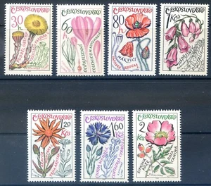 Czechoslovakia 1965 medicinal plants: hoof flat, thimble 1583/89 MNH - Picture 1 of 1