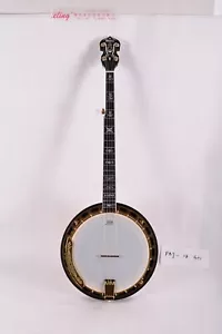 Hand Carved Close Back 5-string Banjo, Solid Flame Maple Body, - Picture 1 of 24