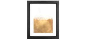 Gebürstetes Gold, gerahmter Kunstdruck, schwarzer Vektorrahmen 10 x 12 - Bild 1 von 1