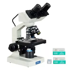 OMAX 40X-2500X Microscopio binoculare da laboratorio digitale LED integrato 1,3 megapixel + diapositive - Foto 1 di 8