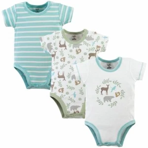 Touched By Nature Organic Cotton Bodysuit, 3-Pack, Forest - Picture 1 of 1