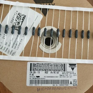 25pcs NEW Vishay/Dale 0R22 0.22R 4W CW-2B-13 5% Hi End TUBE AMP AUDIO Resistors! - Bild 1 von 1