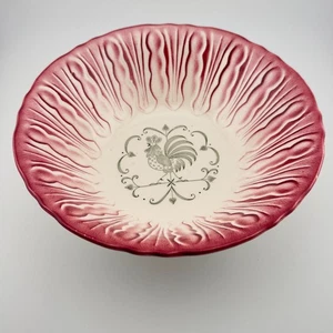 Vintage Scio Pottery Provincial Rooster and Weathervane Bowl - Picture 1 of 8
