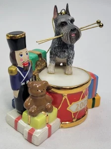 Danbury Mint Schnauzer Delight - 2008 Christmas Ornament  - Picture 1 of 6