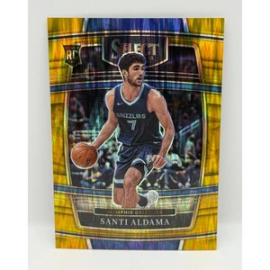 2021-22 Select Concourse Santi Aldama RC Gold Flash Prizm /10 MEM Grizzlies SSP - Picture 1 of 2