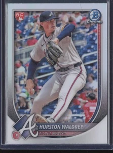 2025 Bowman Chrome #61 Hurston Waldrep Bowman Chrome Red Rookie Logo Braves RC - Picture 1 of 2