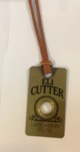 Vintage Werbung Tabak Messing Lesezeichen Eli Cutter mit Lupe - Bild 1 von 3