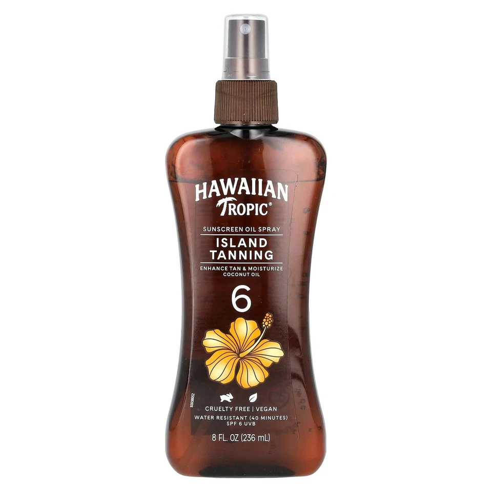 Island Tanning, spray de aceite de protección solar, FPS 6, 8 fl oz (236 ml) Foto 1 de 1