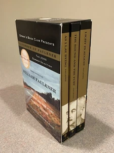 William Faulkner Box Set As I Lay Dying The Sound and the Fury Light in August - Picture 1 of 24