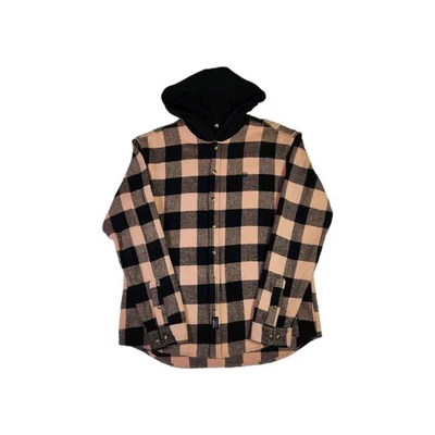 Camisa de franela a cuadros DE COLECCIÓN 10 DEEP XL naranja con capucha Y2K ropa de calle chaqueta para hombre Foto 1 de 4