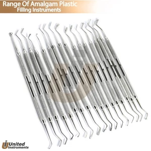 Dental Amalgam Composite Filling Plugger Condensers Ball Burnisher Instruments - Picture 1 of 18