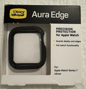Black Otterbox Aura Edge Precision Protection Apple Watch Series 7 & 8 45mm NEW - Photo 1 sur 3