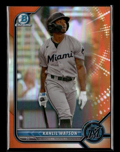 Kahlil Watson 2022 Bowman Chrome Orange 19/25 - Picture 1 of 2