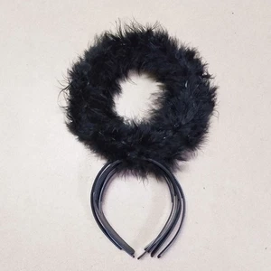 6 Stück Halloween Stirnbänder Schwarz Engel Stirnbänder Party Cosplay Haarspangen - Bild 1 von 12