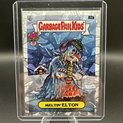 Cubo de basura Topps Kids Worst 40 aniversario Meltin’ Elton 62a arrugado 2025 Foto 1 de 4