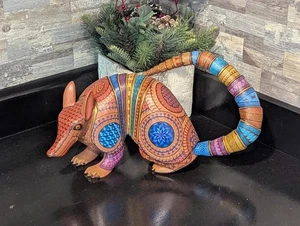 Armadillo Alebrije is Genuine Mexican Folk Art | Vibrant Handcraftsmanship - Picture 1 of 10
