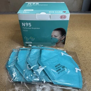 BYD Genuine N95 Foldable Particulate Respirator Face Mask NIOSH 4 Count Sealed - Picture 1 of 4