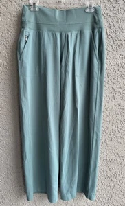 Athleta Venice High Rise Wide Leg Sea foams Green Active Stretch Comfort Sz M/P - Picture 1 of 9