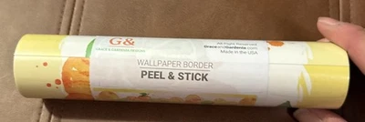 GB50111g8 Citrus Splash Peel and Stick Wallpaper Border 8in Height x 15ft - Image 1 of 4