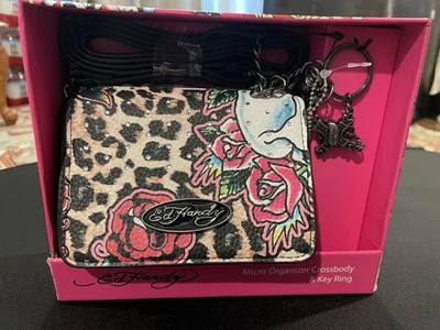 Mini Ed Hardy Bandolera con Llavero Calavera Foto 1 de 4