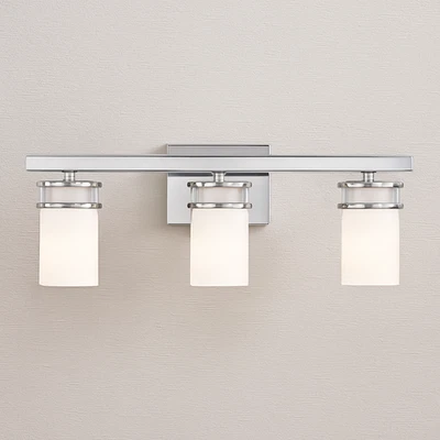 Generation Lighting Robie 3-Light Bathroom Vanity Chrome Lighting Fixture Lamp - Image 1 of 3