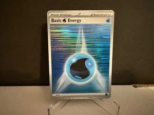 2025 Pokemon TCG Basic Water Energy 019 Black Bolt White Flare Holo Card NM+ - Picture 1 of 1