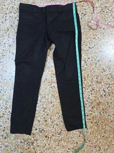 Pantalones chinos Banana Republic para mujer negros Petites 00 tiro medio recto 27x23 - Imagen 1 de 6
